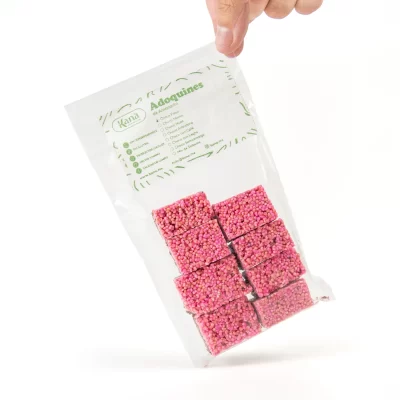 Adoquines de amaranto reventado Choco Fresa