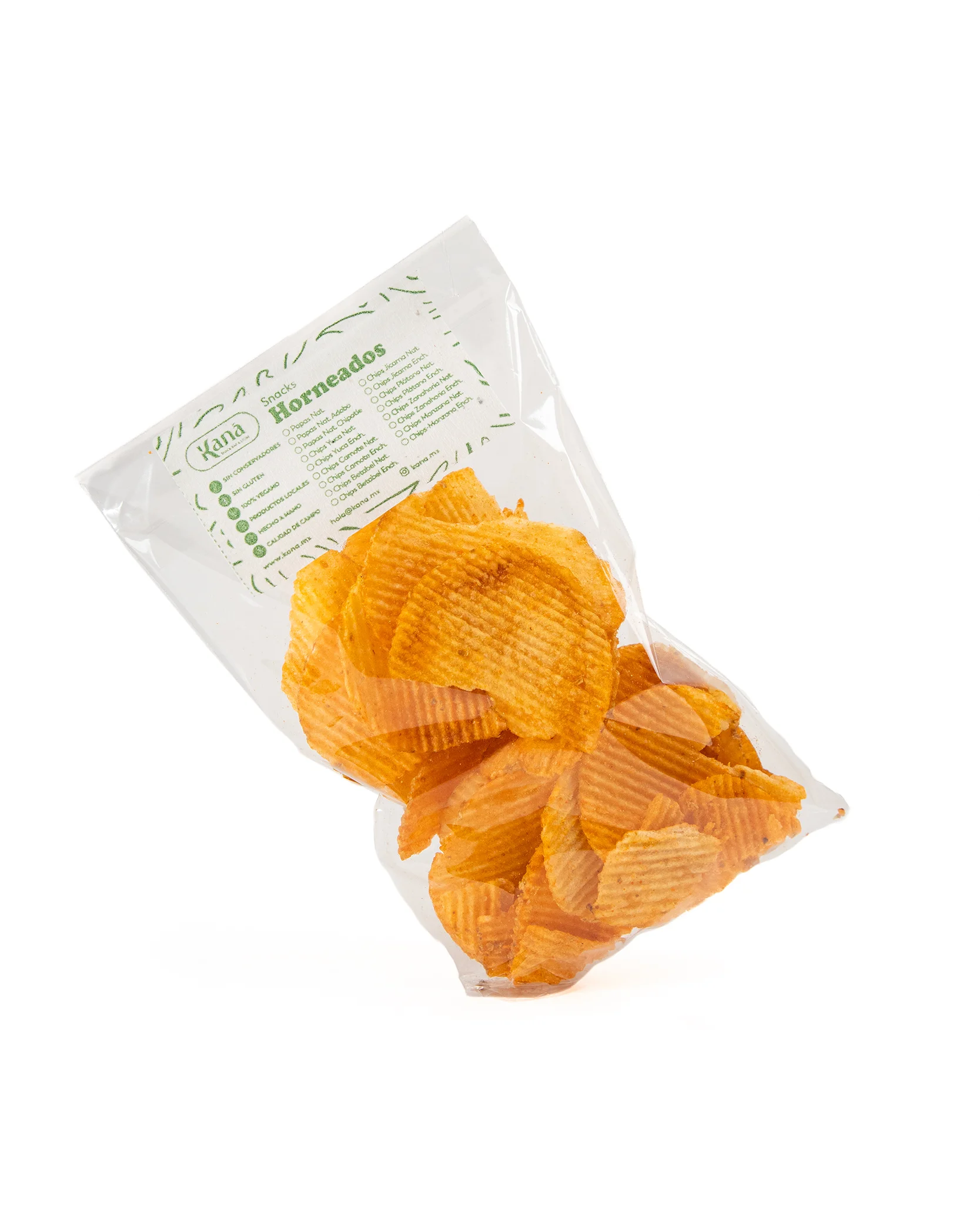 Papas Organicas Crujientes con Queso